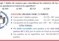 Juan Ramos pegó 7 dados de manera que coincidieran los números...