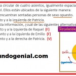 alrededor de una mesa circular...