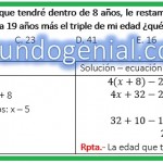 si al cuadruple de la edad...